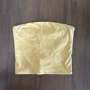 BRANDY MELVILLE YELLOW TUBE TOP